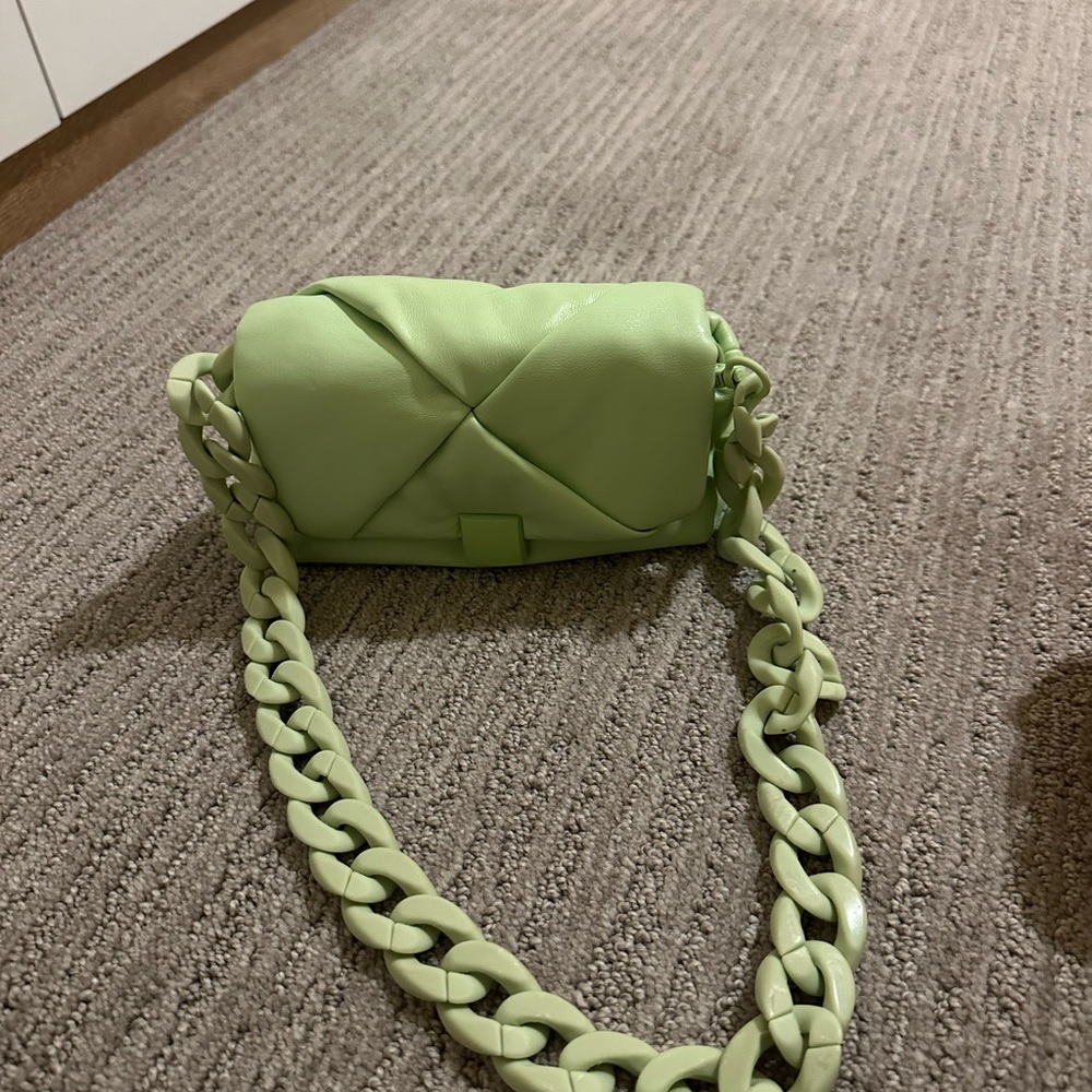 Green Chain Strap Women's Bag